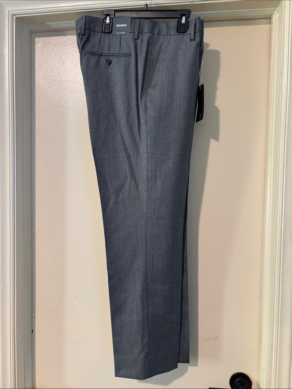 Bonobos Charcoal Gray Dress Pants - Slim Formal Trousers